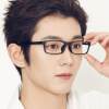 Genuine eye protection blue light radiation myopia glasses for men with gradient eye color ultra-light flat light color changing eye protection near-frame men's Korean version