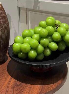 中古风果盘高颜值艺术感茶几零食盘创意轻奢复古风干果坚果摆放盘