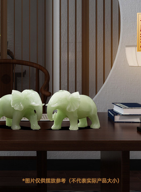 大象摆件一对家居客厅入户玄关