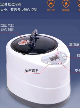 110v台湾220v伏外贸汗蒸箱家用便携全身桑拿房熏蒸机汗蒸房蒸汽式
