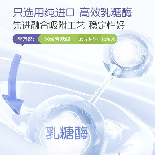 童年故事乳糖酶奶瓣酸性乳糖酶滴剂液体纯净配方高酶奶伴进口正品-图1