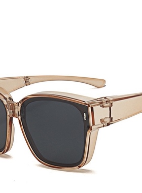 网红大框显瘦墨镜 男女同款 Oversized Square UV400 Sunglasses