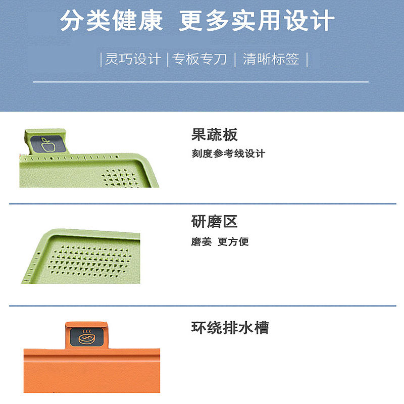 morphy摩飞分类菜板菜刀消毒机一二三代替换配件红色案板砧板刀具 - 图1