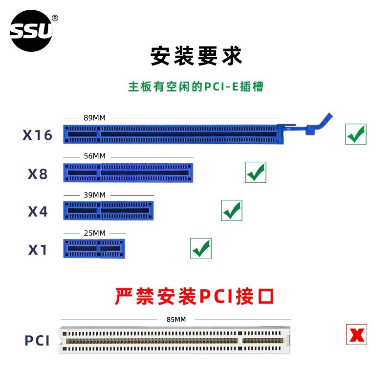 SSU PCI-E转USB3.0扩展卡4口台式电脑USB3.0前置19Pin转接扩展卡 - 图2