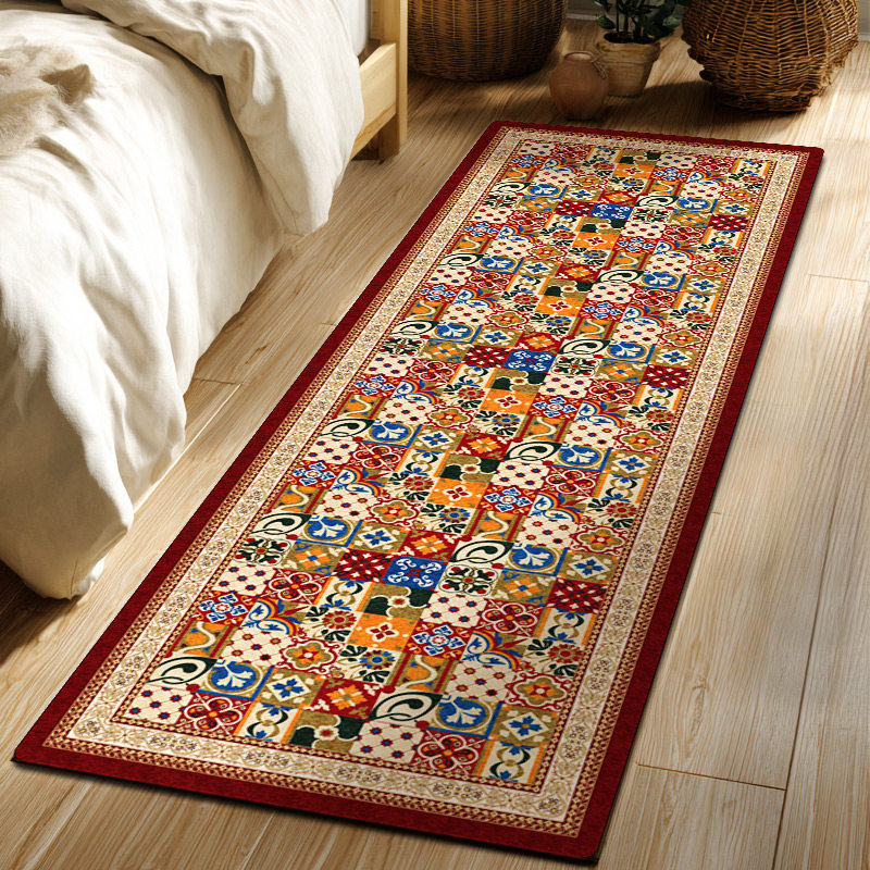 【可定制尺寸】锦绣繁华玄关客厅地垫门口天然橡胶防滑吸水地毯,淘宝优惠券,粉丝福利购,淘宝优惠卷