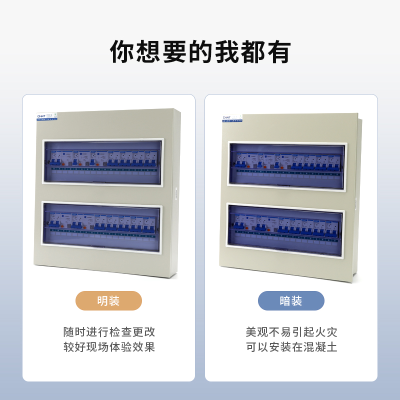 。正泰配电箱PZ30 36成套暗装明装室内家用配电箱空开盒回路强电 - 图2