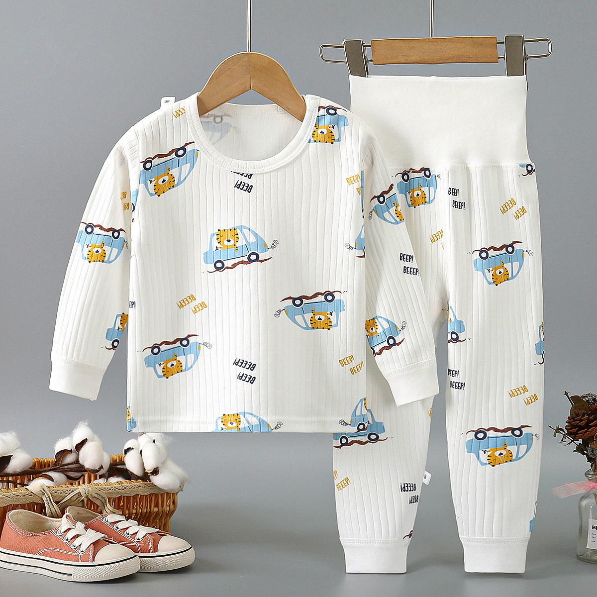 婴儿衣服秋冬季宝宝两件套装秋衣 糖心糖宝连身衣/爬服/哈衣