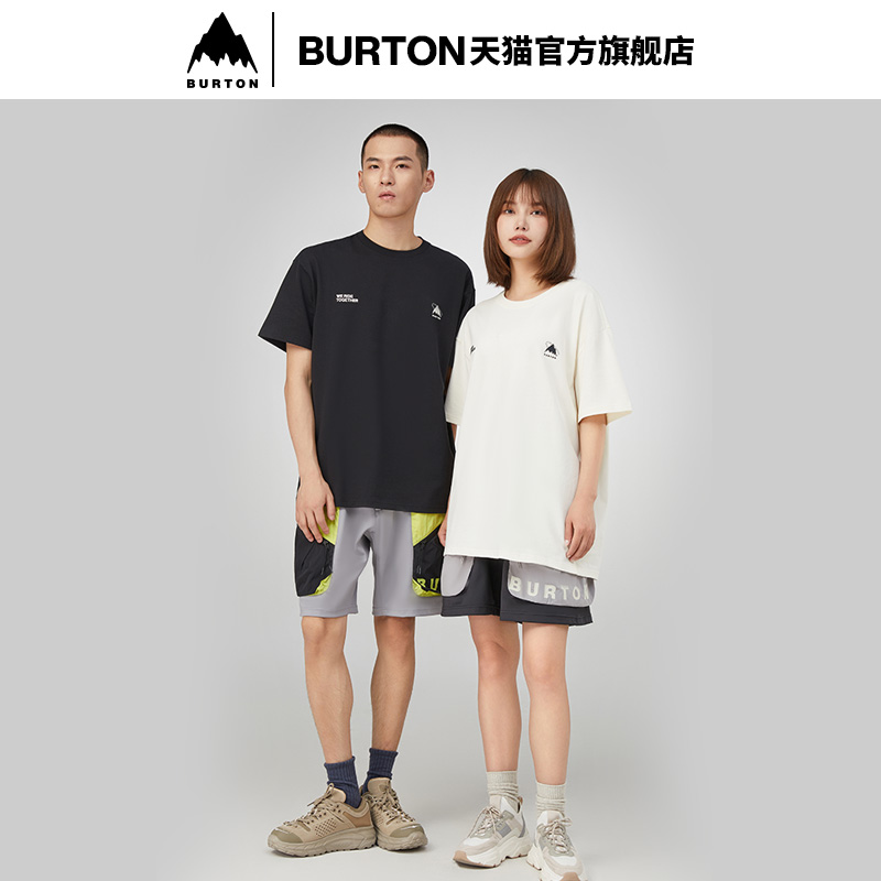 BURTON伯顿官方男女BTC SLOGAN短袖T恤圆领宽松T恤休闲上衣111022-图0