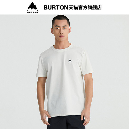 BURTON伯顿官方男女同款BADGE短袖T恤LOGO经典圆领休闲T恤111219 - 图0