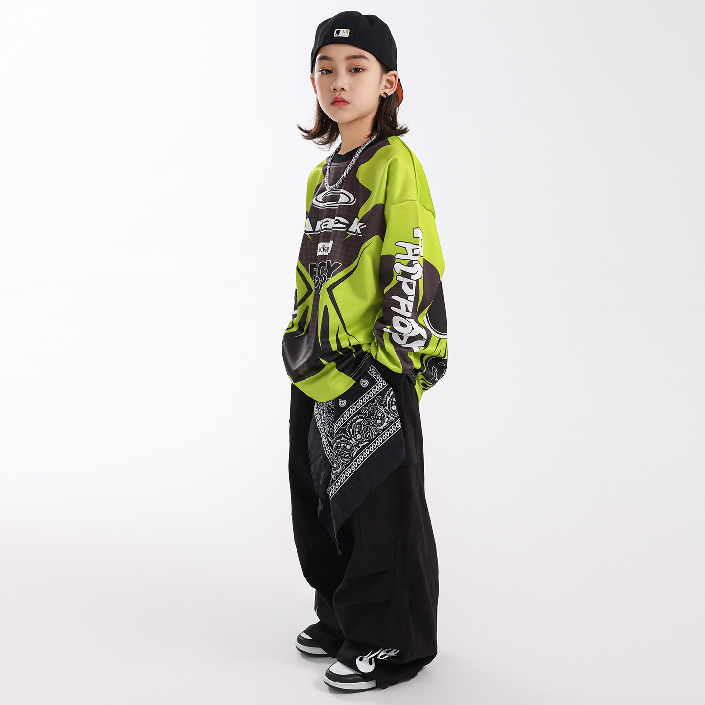 哈尼酷hiphop街舞儿童潮服套装女孩炸街嘻哈童装潮牌街舞服装男童,淘宝优惠券,粉丝福利购,淘宝优惠卷