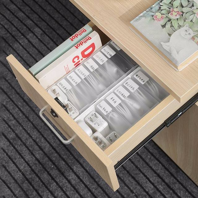 Data cable storage box mobile phone partition sorting tool