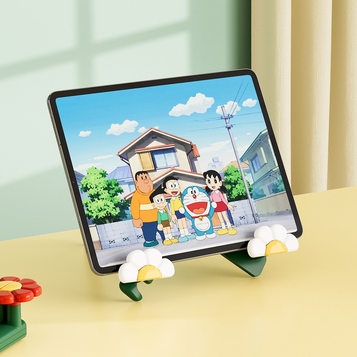 简约花朵阅读架可折叠便携书立架儿童读书支架桌面平板支架固定夹,淘宝优惠券,粉丝福利购,淘宝优惠卷