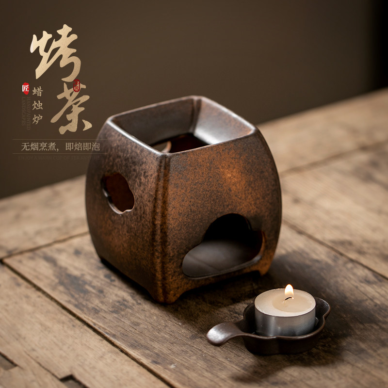粗陶中式烘焙茶炉茶叶提香器茶壶加热底座蜡烛炉烤茶炉茶道配件,淘宝优惠券,粉丝福利购,淘宝优惠卷