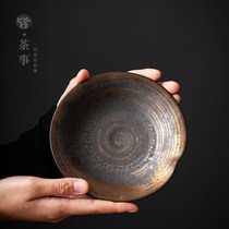 White Gold Pot Bearing Day Style Kongfu Tea With Dry Foam Pan Home Purple Sand Raising Pot Cushion Heat Insulation Mat Tea Tea Terrace Tea Table