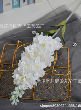 仿真植绒紫罗兰风信子飞燕草婚庆路引插花 家居美陈摆件假花