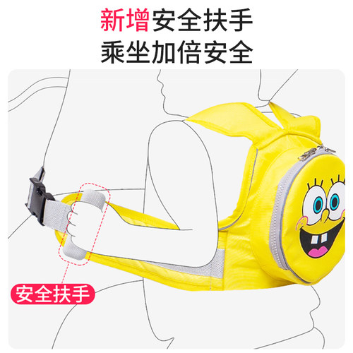 电动车带娃安全带摩托车安全绑带儿童电瓶车后座防摔背带睡觉神器 - 图0