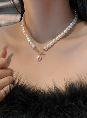 恋约女珍珠项链OT锁骨链