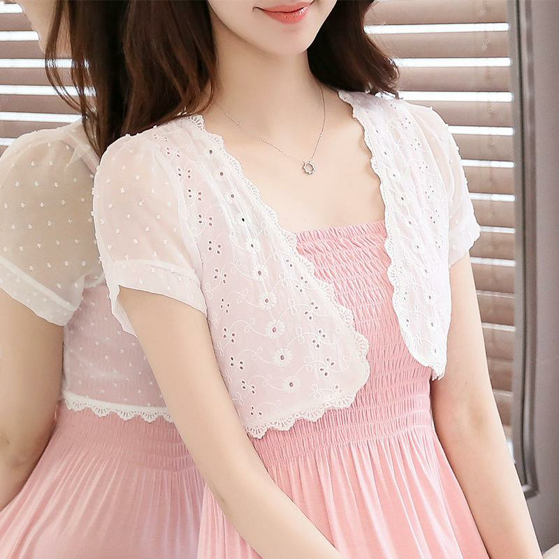  尚奇盾蕾丝衫/雪纺衫