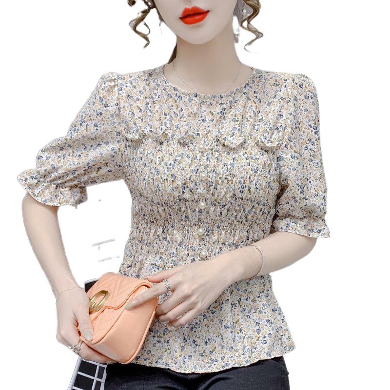  尚奇盾蕾丝衫/雪纺衫