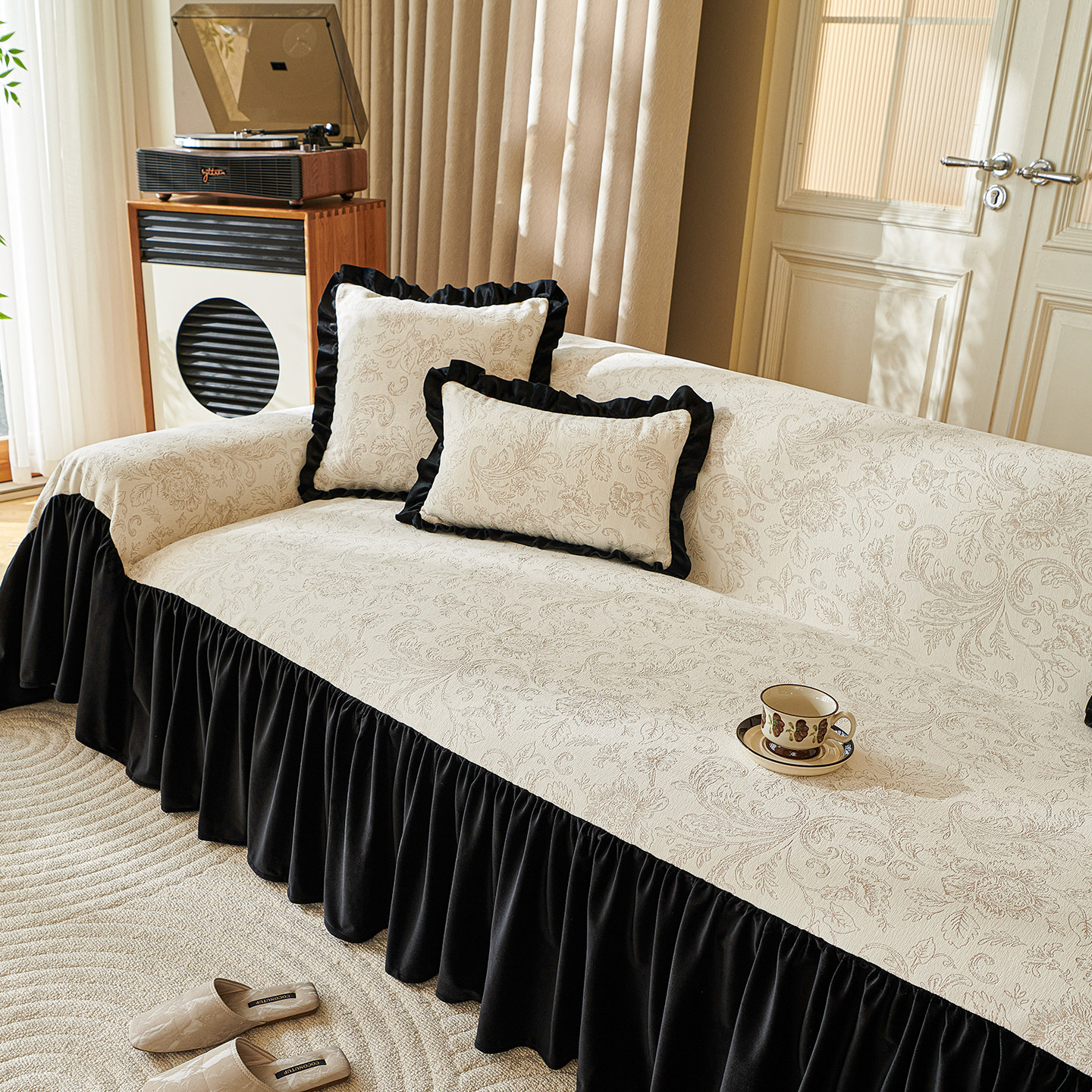 复古风沙发盖布四季通用沙发垫子2025新款雪尼尔沙发巾全包套罩毯,淘宝优惠券,粉丝福利购,淘宝优惠卷