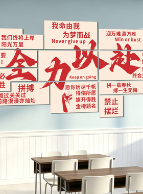 初高三教室励志标语墙贴