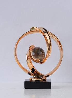 110v220v轻奢高档客厅艺术摆件高级感小众玄关玻璃展示酒柜电视柜