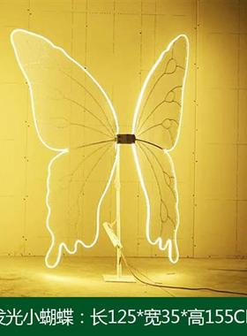 景区户外月亮星星玻璃钢发光云朵秋千大爱心摆件网红拍照打卡雕塑