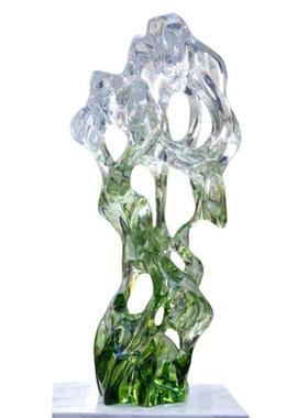 家居摆件客厅轻奢现代透明艺术品酒店前台装饰品树脂工艺品样板间