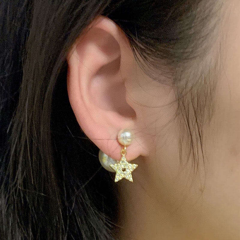 奥米迪奥星星字母不对称2021年耳钉 aomidior耳环