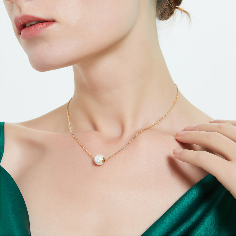 奥米迪奥女简约日韩时尚吊坠锁骨链 aomidior项链