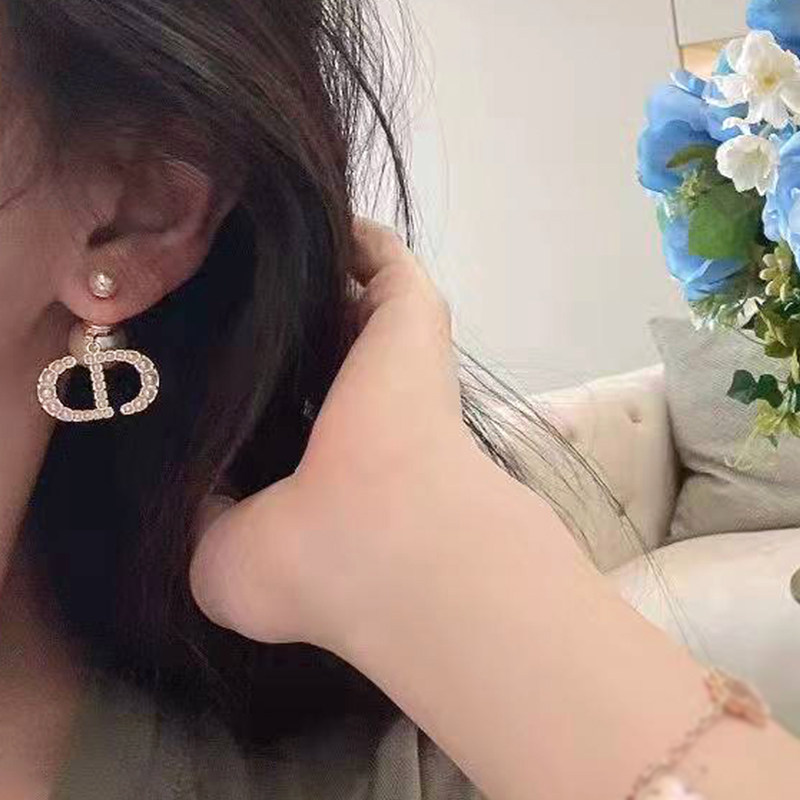 奥米迪奥大cd前后款珍珠网红感耳钉 aomidior耳钉