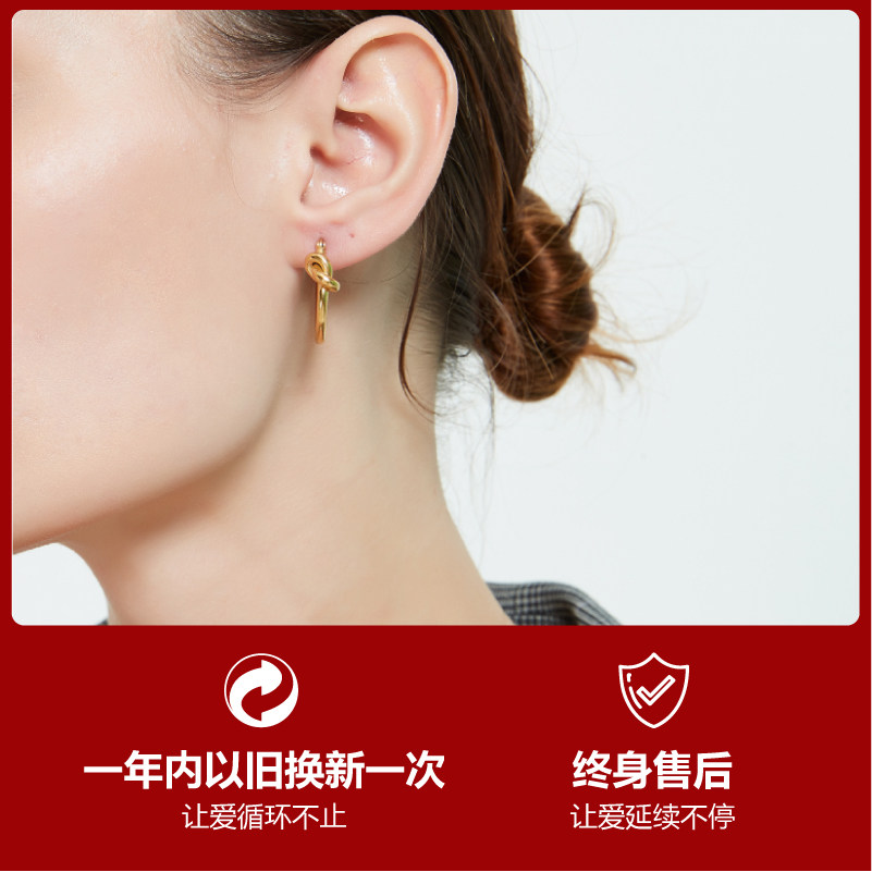 奥米迪奥打结百搭气质春夏款小耳环 aomidior耳环