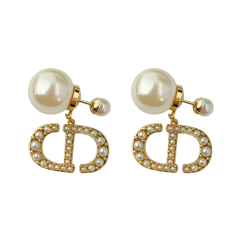 奥米迪奥大cd前后款珍珠网红感耳钉 aomidior耳钉