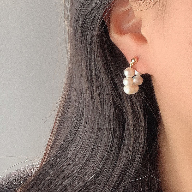 奥米迪奥珍珠蚊香盘耳夹2022年串珠 aomidior耳夹