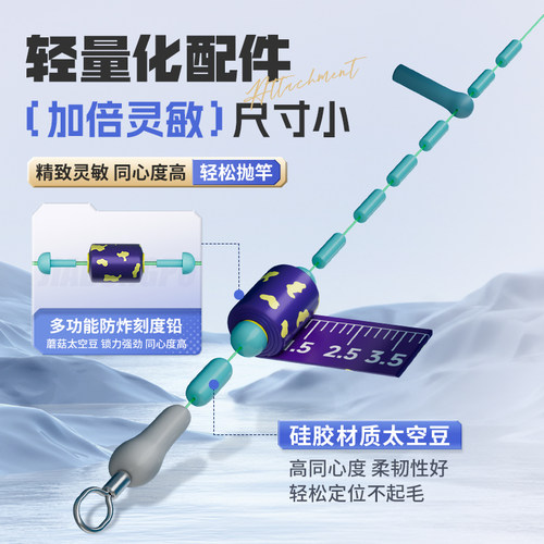 贾东普主线组鱼线套装全套绑好黑坑主线套装配件渔具用品成品线组 - 图3