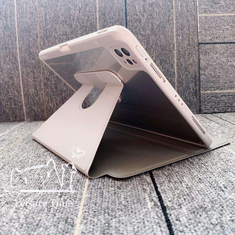 2021iPad9保护套360旋转mini6横竖Pro11透明4平板8壳air5防弯10.2适用华为matepad电脑8笔槽12.6十代7全包 - 图0