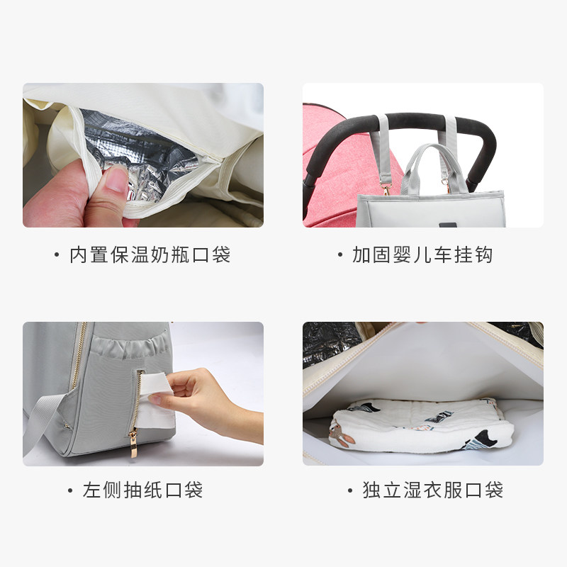 halova妈咪包2022流行新款轻便背包 HaloVa海外妈咪包/袋