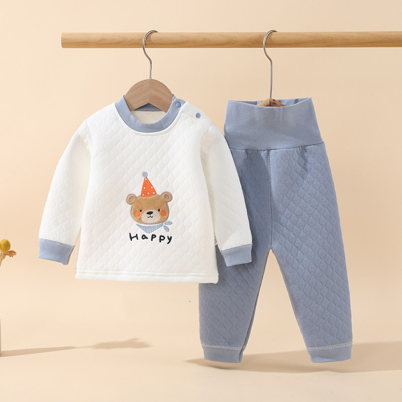 儿童高腰保暖内衣套装加棉三层保暖加厚宝宝秋衣秋裤童装家居服,淘宝优惠券,粉丝福利购,淘宝优惠卷