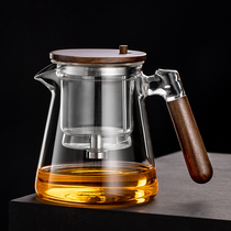 Floating Comfort Cup Tea Maker Full Glass Liner Hupeach Wood Tea Water Separation Filter Tea Cup Thickened Home Tea Set