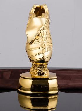 树脂工艺纪念礼品 足球世界杯联赛金靴MVP射手奖杯 比赛足球奖杯