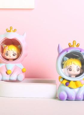 奇遇王国星星灯情侣可爱公主王子小夜灯卡通树脂摆件生日礼物