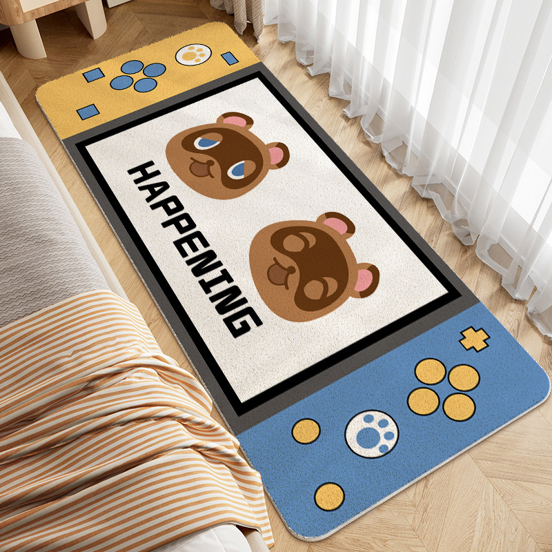 switch游戏机卧室床边地毯床边床前加厚毛绒地垫电竞房创意脚垫子,淘宝优惠券,粉丝福利购,淘宝优惠卷