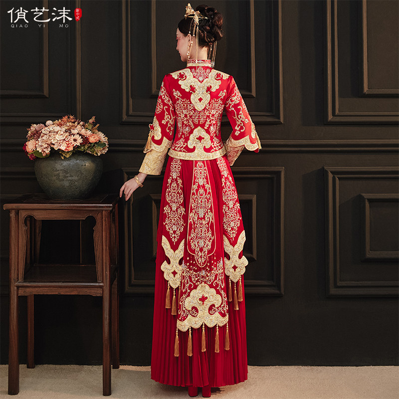 秀禾服新娘2021年新款结婚礼服婚纱 俏艺沫旗袍