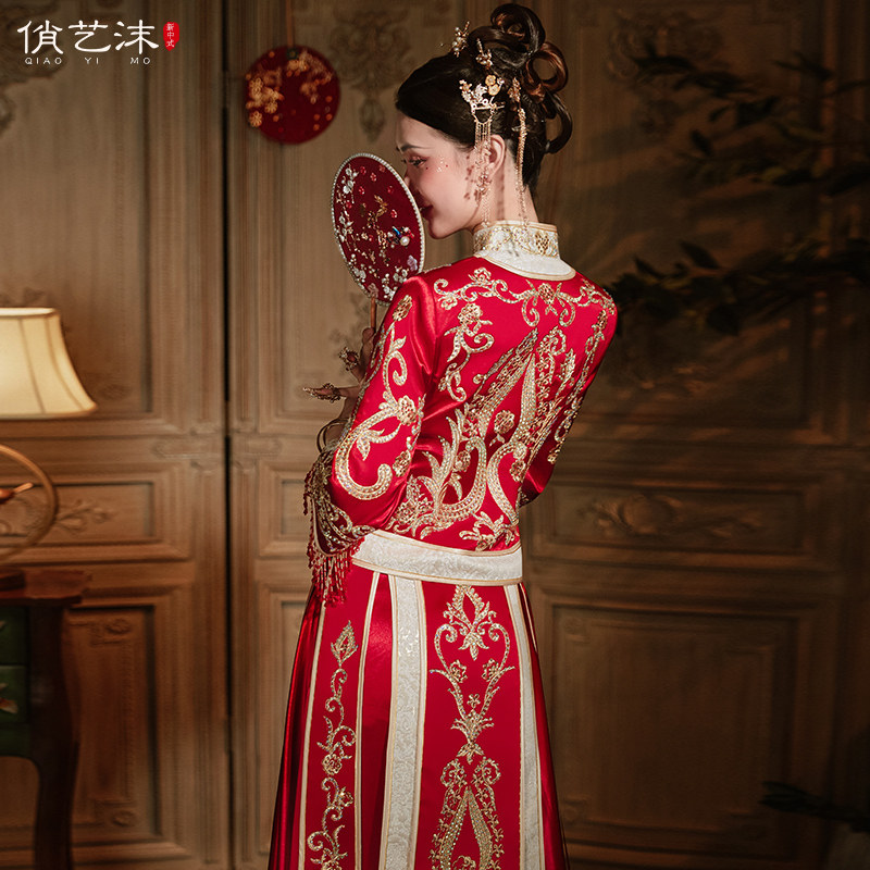 秀禾服2020新款秋冬结婚显瘦龙凤褂 俏艺沫旗袍