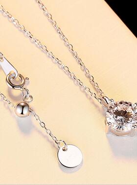 爆闪四爪吊坠莫桑石铂金时尚百搭