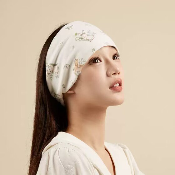 Confinement hat pure cotton breathable baby hat