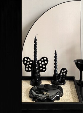 轻奢风氛围感创意陶瓷烛台