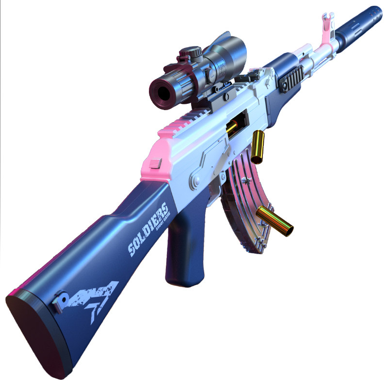 m416电动连发软弹枪仿真儿童玩具枪 继荣母婴电动玩具枪