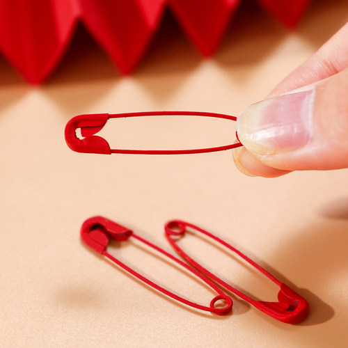 结婚红色别针新娘胸花包袱皮10个20个固定用安全别针婚礼用品大全 - 图0