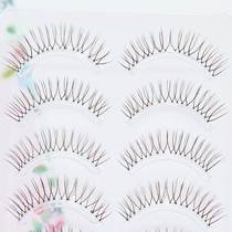 Leflower Complex False Eyelash Natural Brown V Type Cross Female Group Hand Lefish Wire Transparent Stalk Simulation Eyelash M05